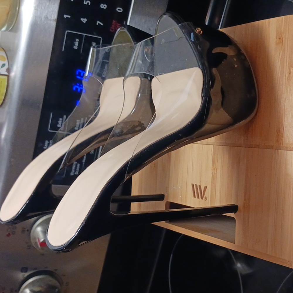 7 INCH MULES, HEELS,  SIZE 39, NEW - Picture 5 of 7